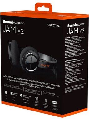 Sound Blaster Jam V2 ultralight on-ear bluetooth headphone
